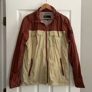 Rain jacket wind breaker with hood